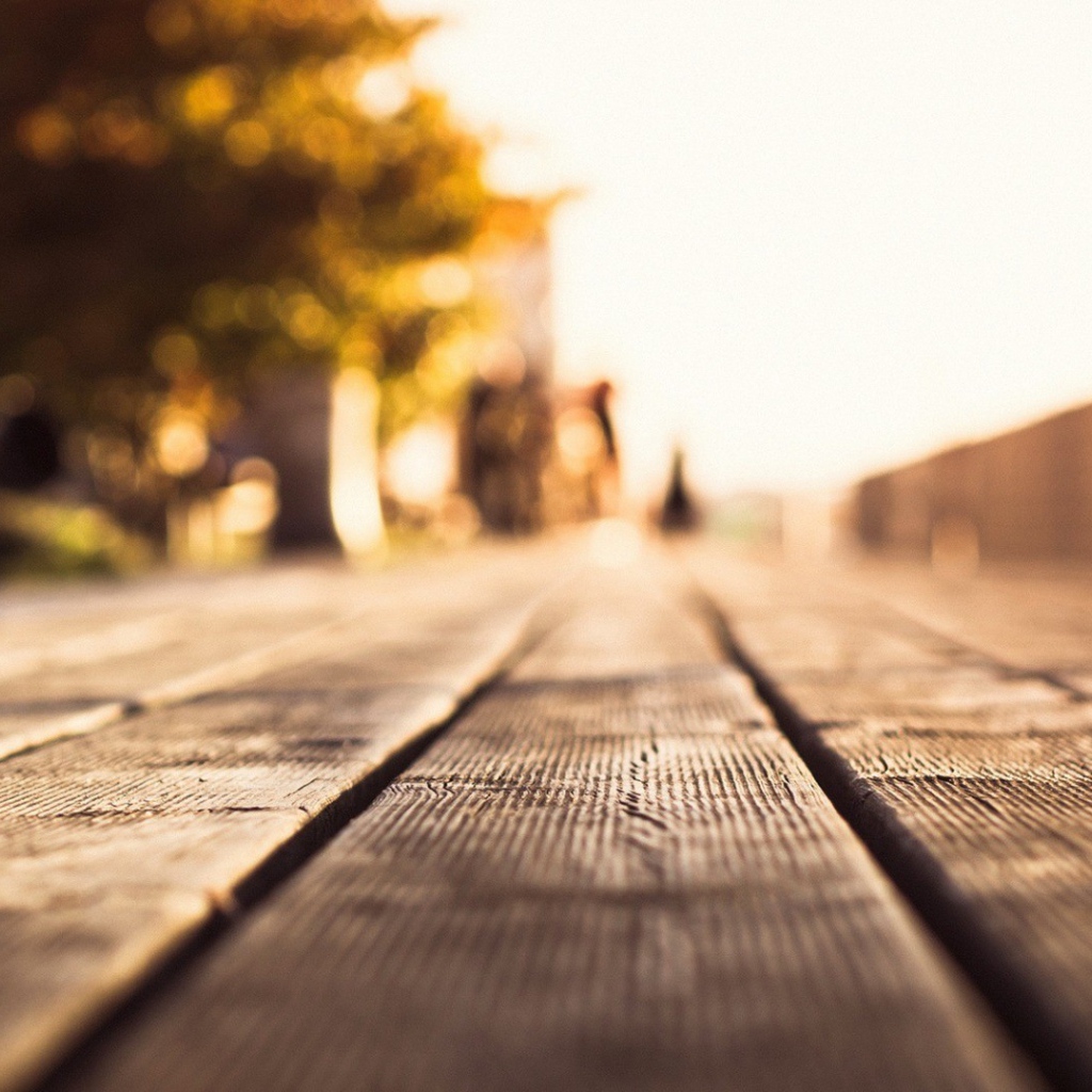 Деревянные полы на площадке для прогулок