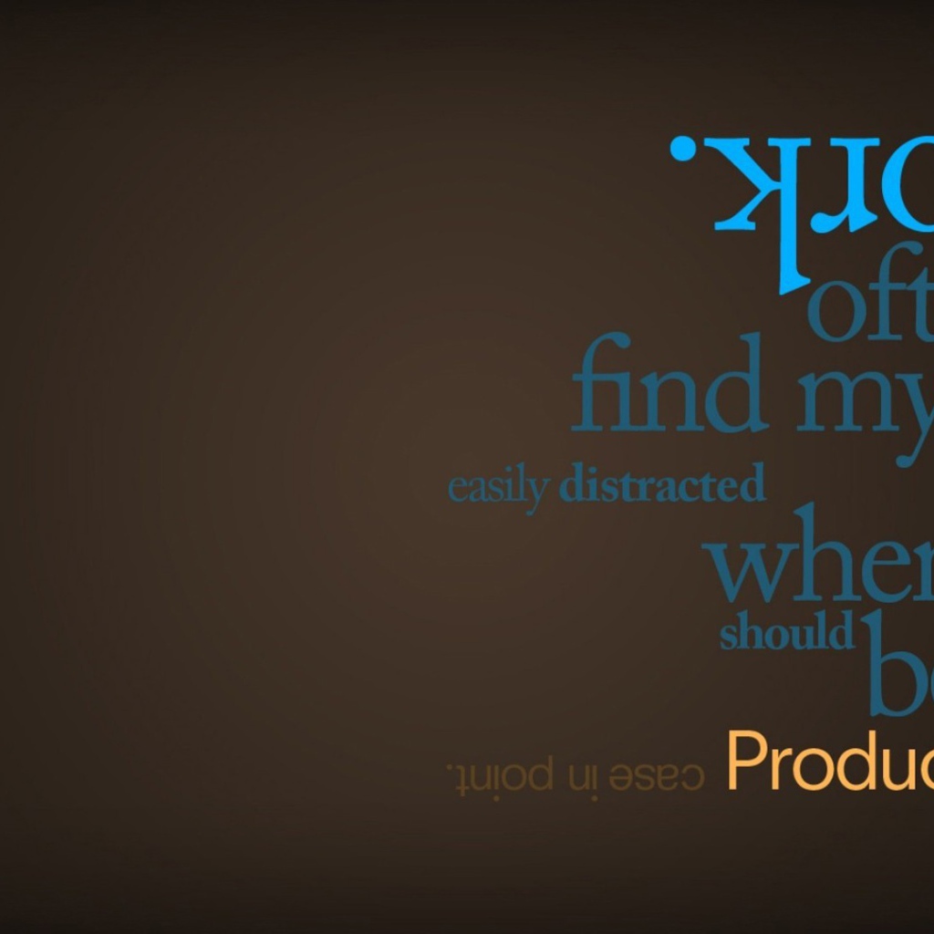 Работать нужно продуктивно