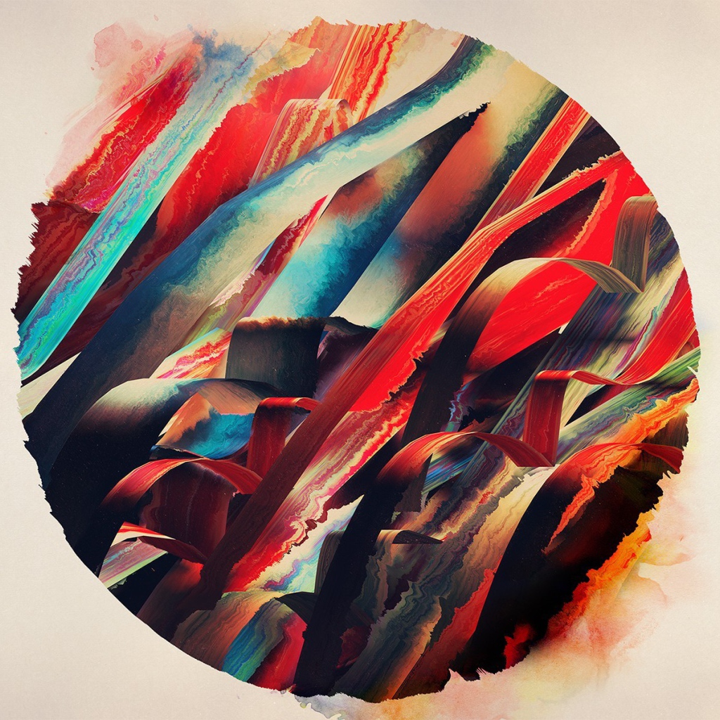 Цветные ленты в круге