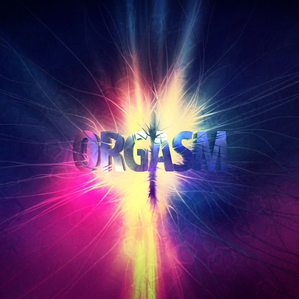 Надпись оргазм