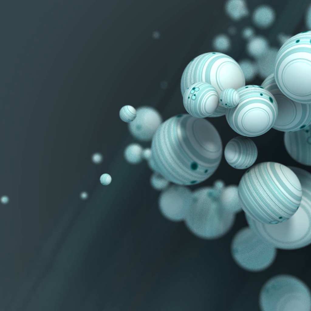 Белые полосатые шары