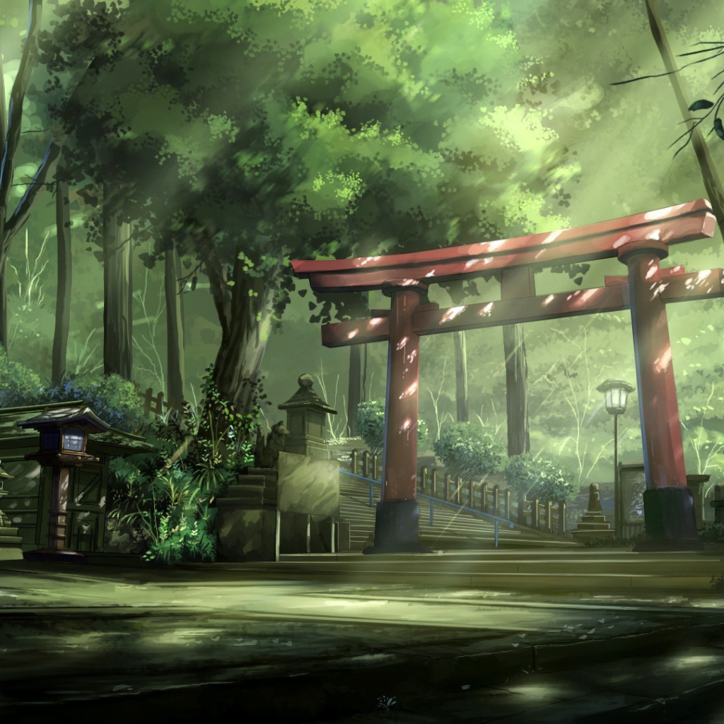 Азиатская архитектура в парке