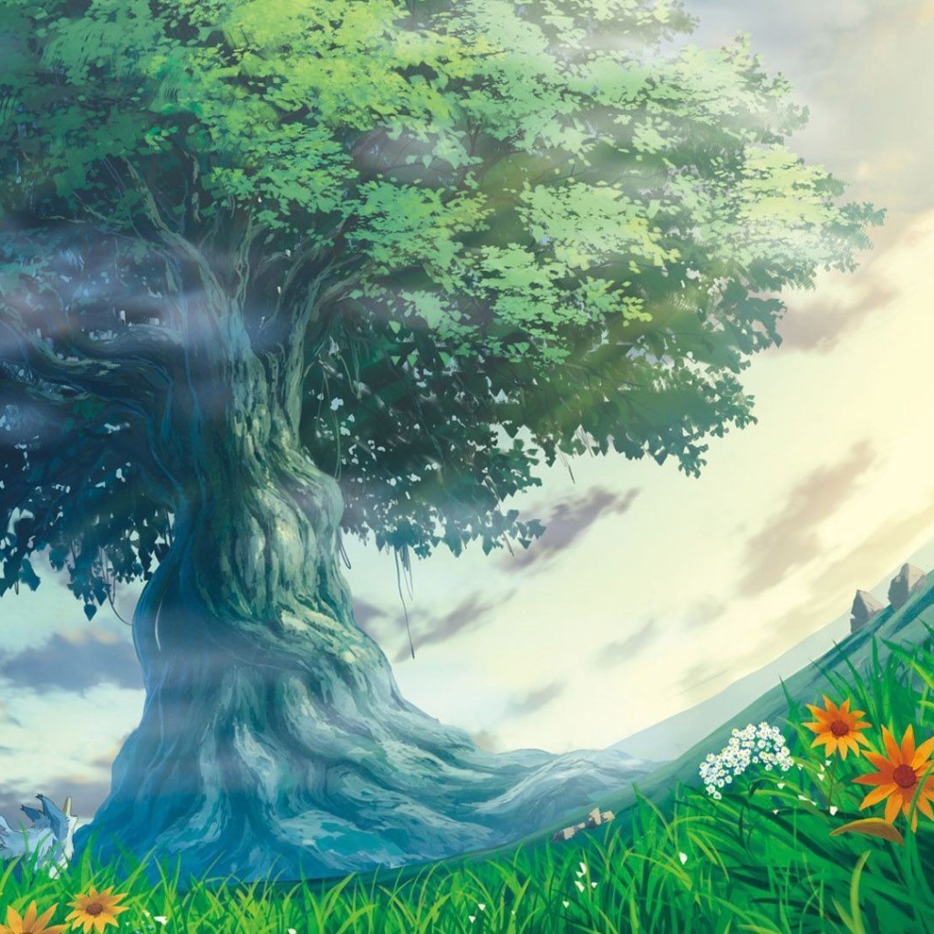 Фэнтези арт с деревом