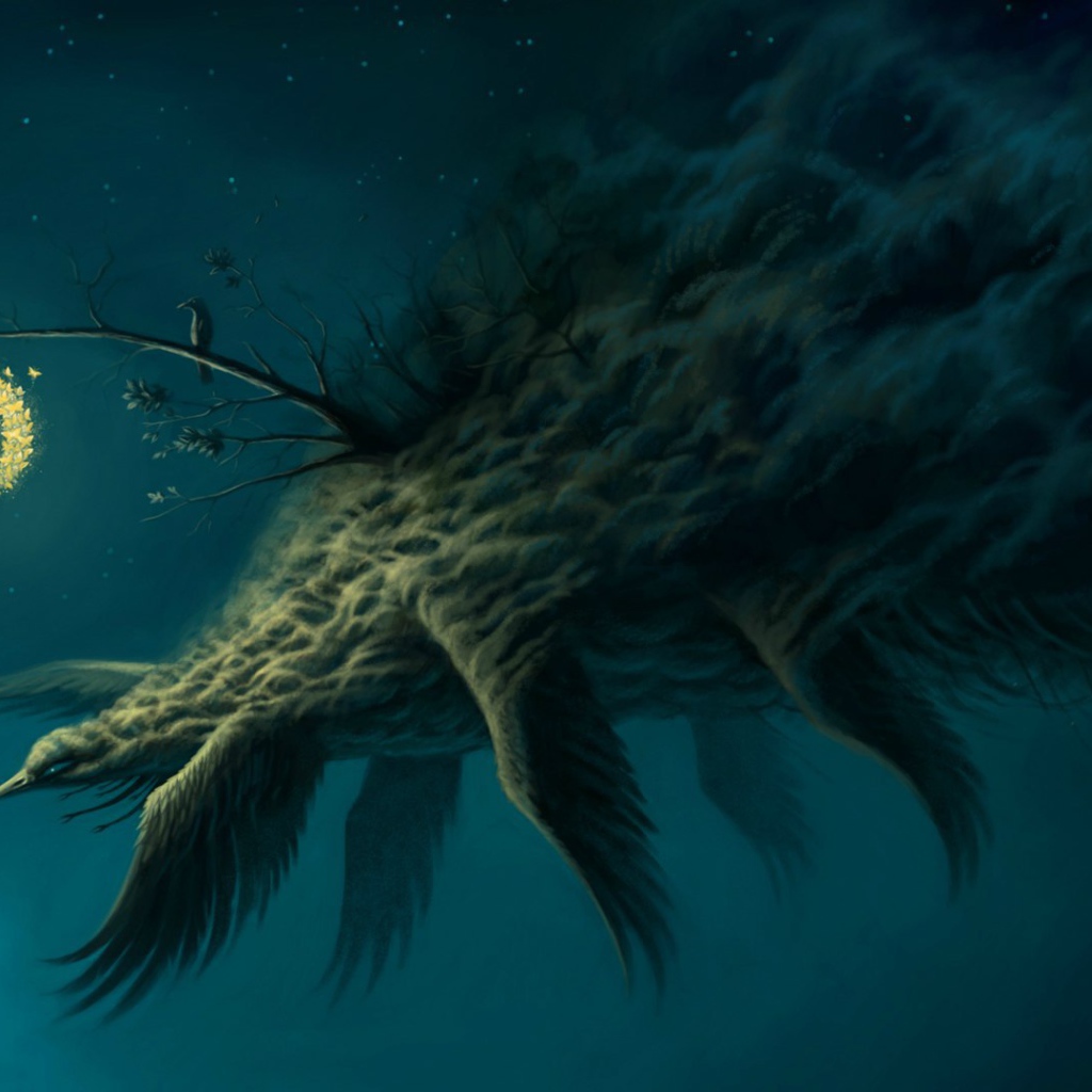 Ночное чудище и девочка