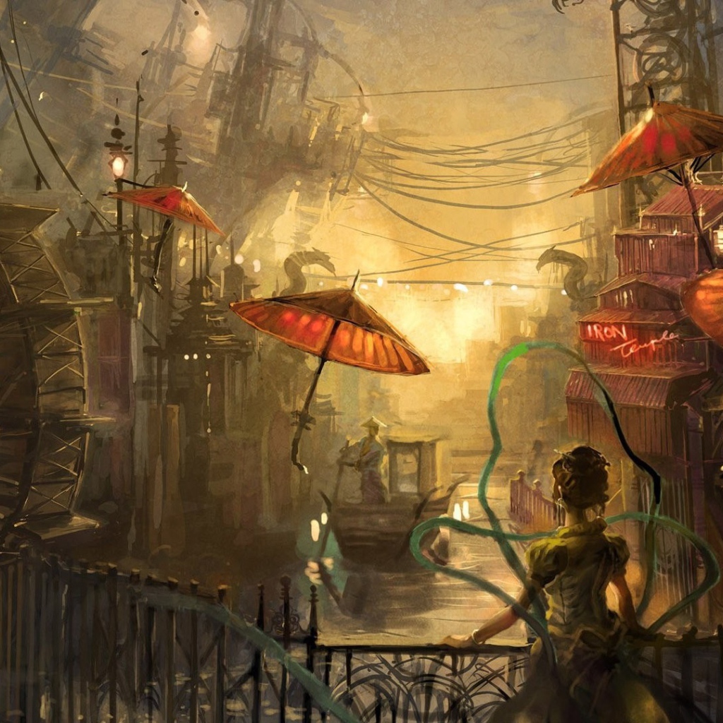 Старый городок в Китае