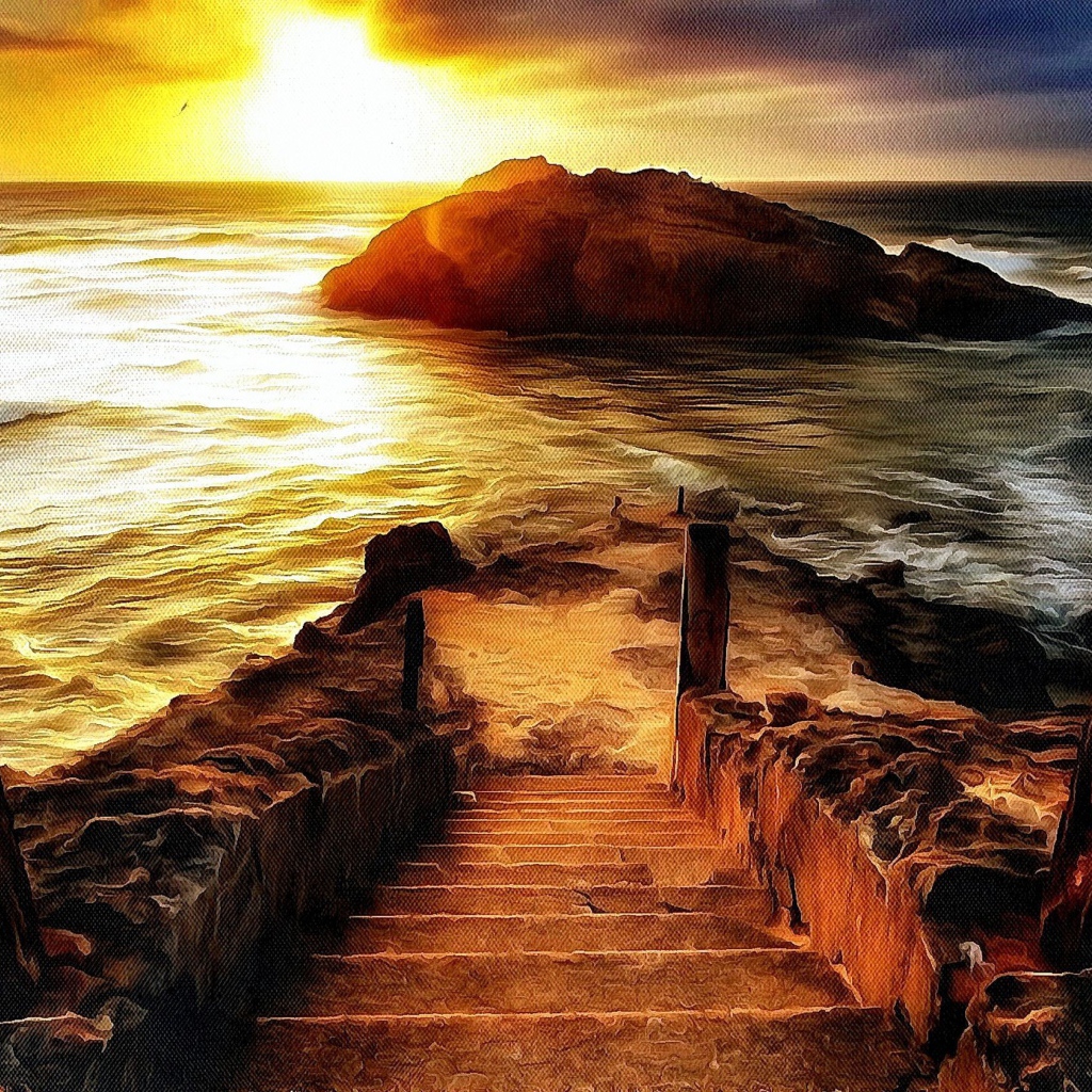Картина Лестница к морю