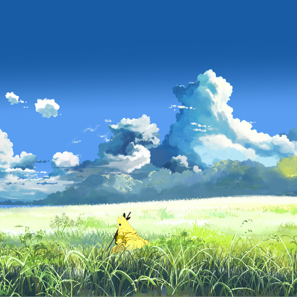 Картина с летним пейзажем