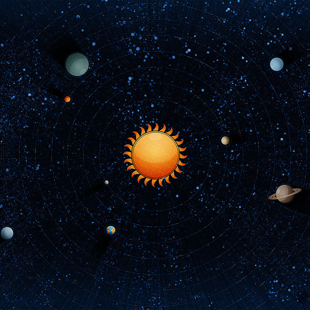 Рисунок солнечной системы