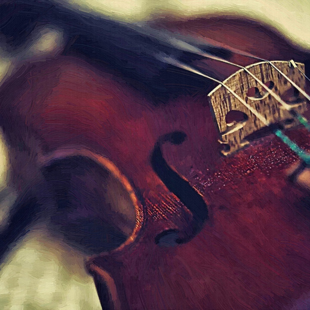 Скрипка на картине