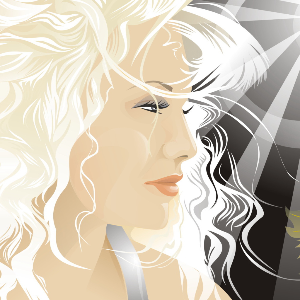 Блондинка в лучах солнца