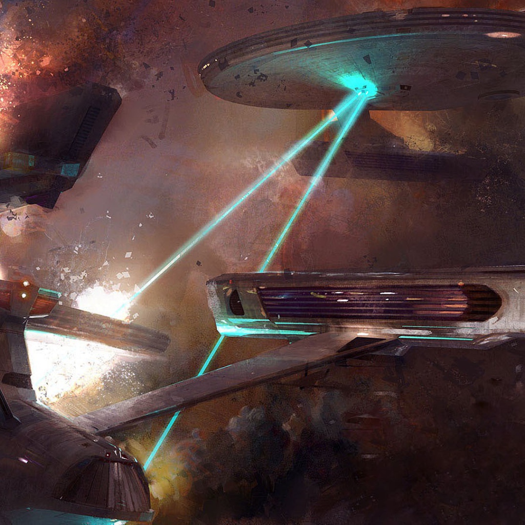 Сражение кораблей Стар Трек