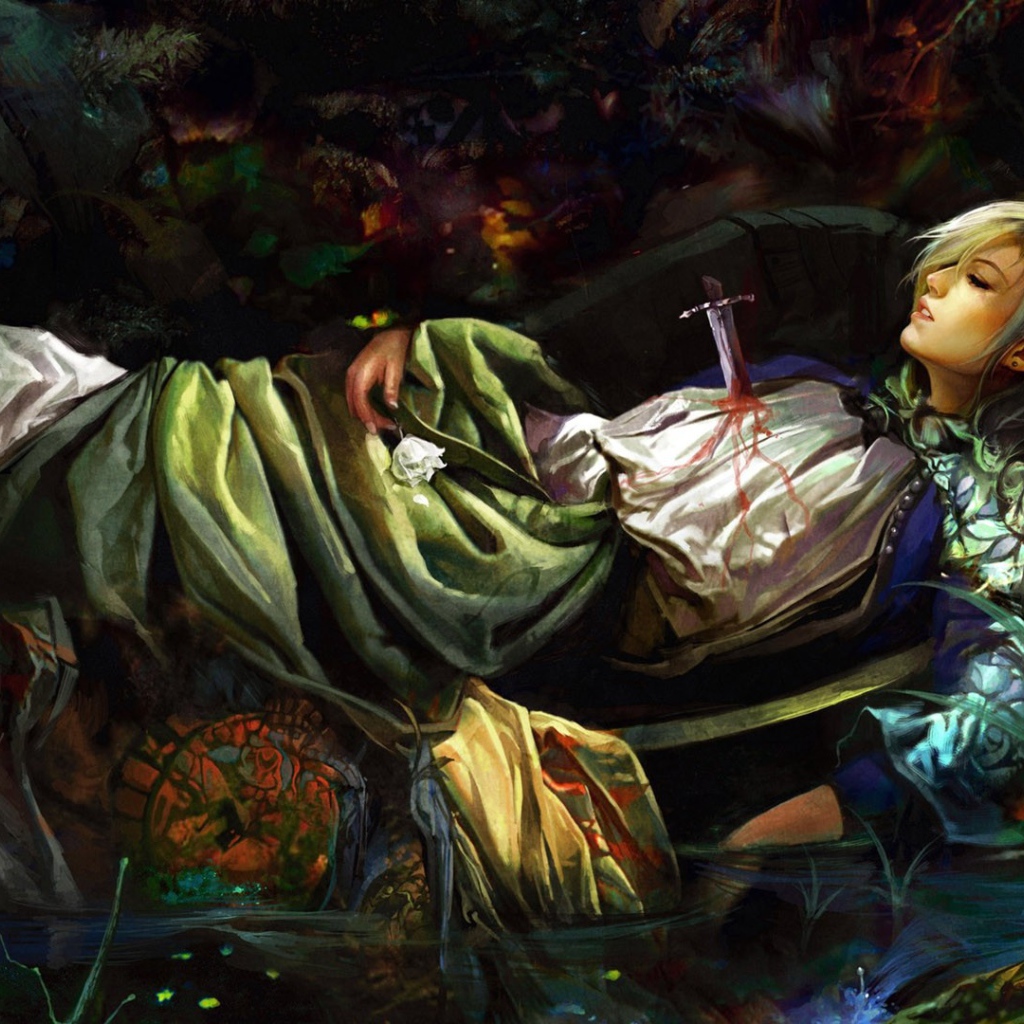 Сломанный клинок в груди у принцессы