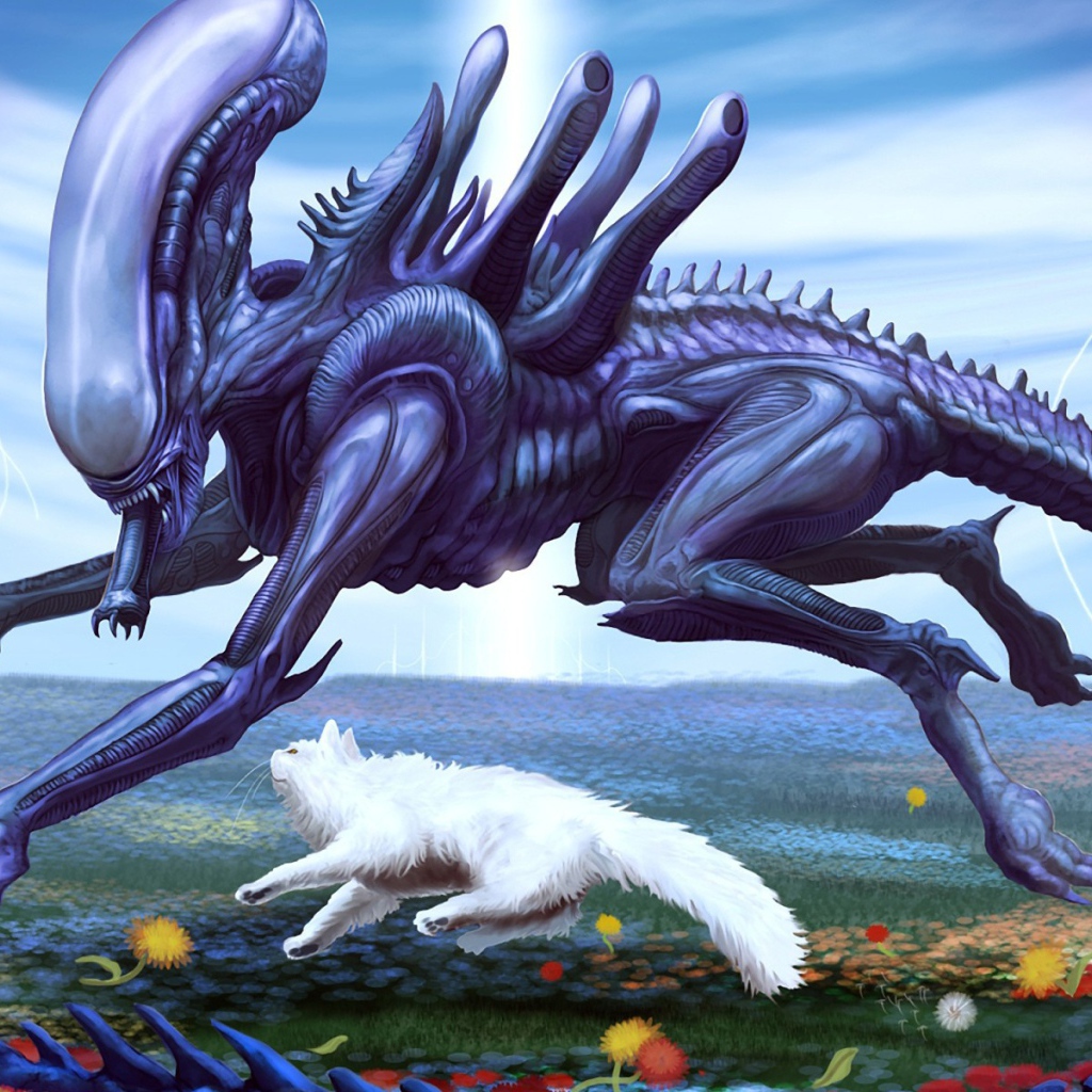 Кот и пришелец