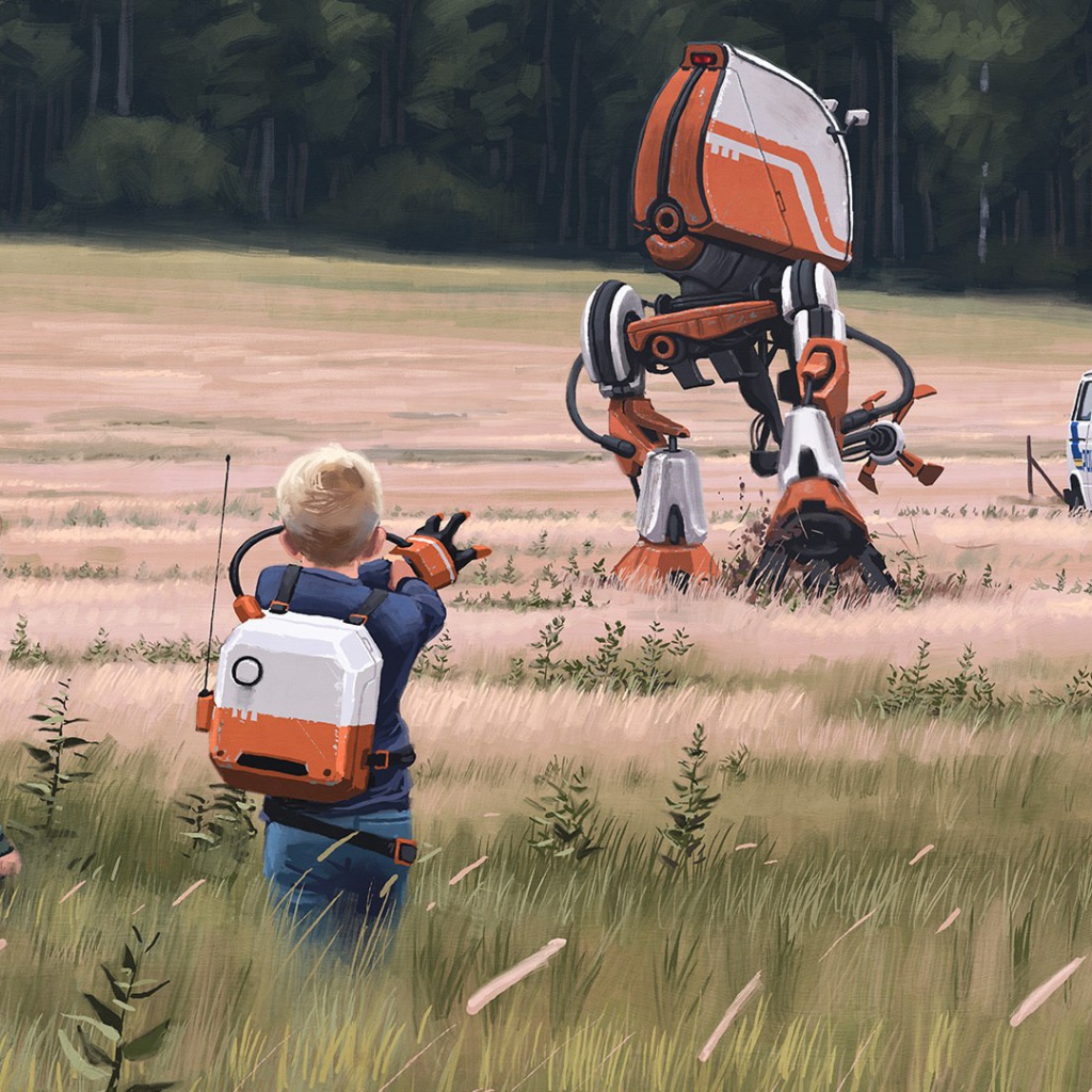 Дети играют с трансформером