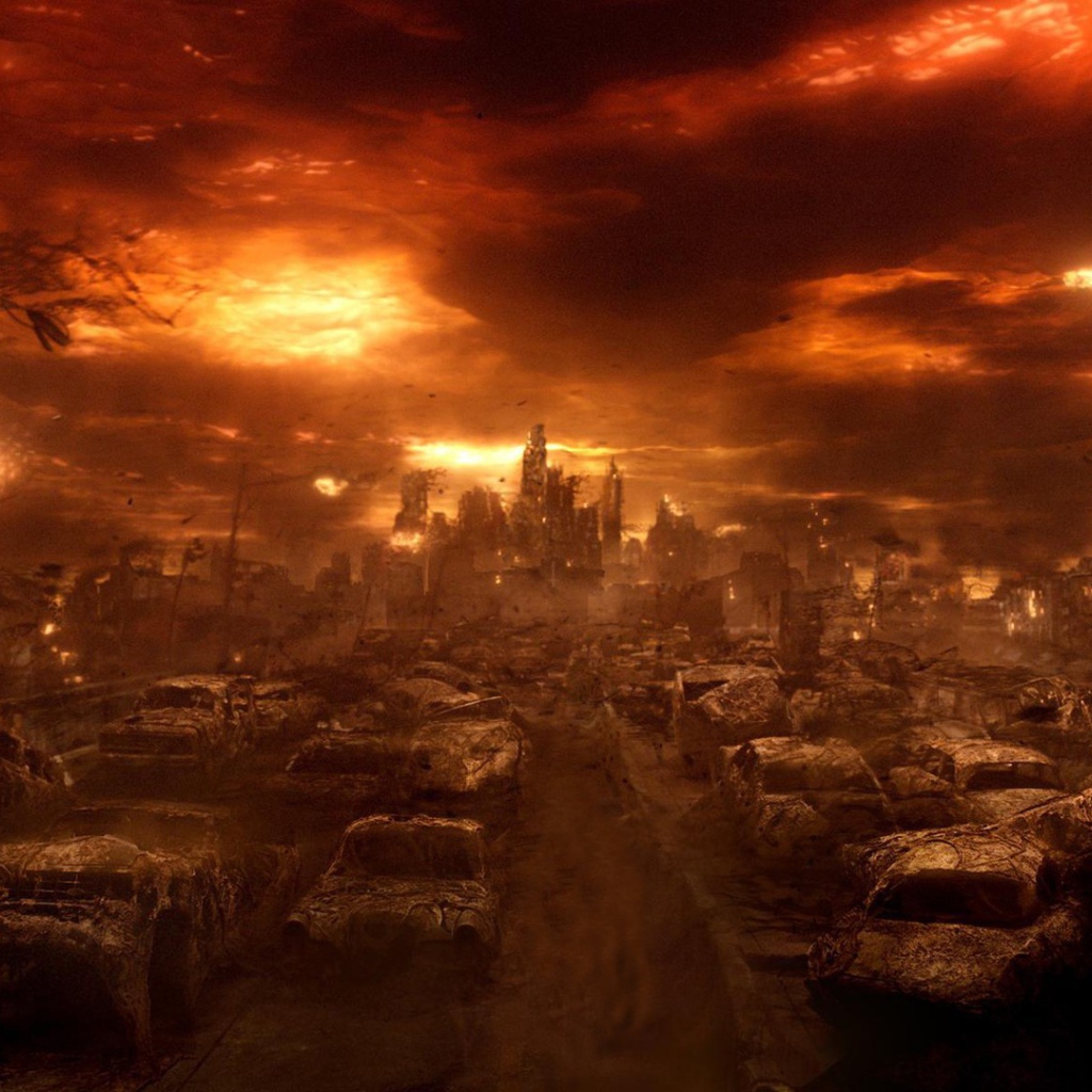 Город после атомного взрыва