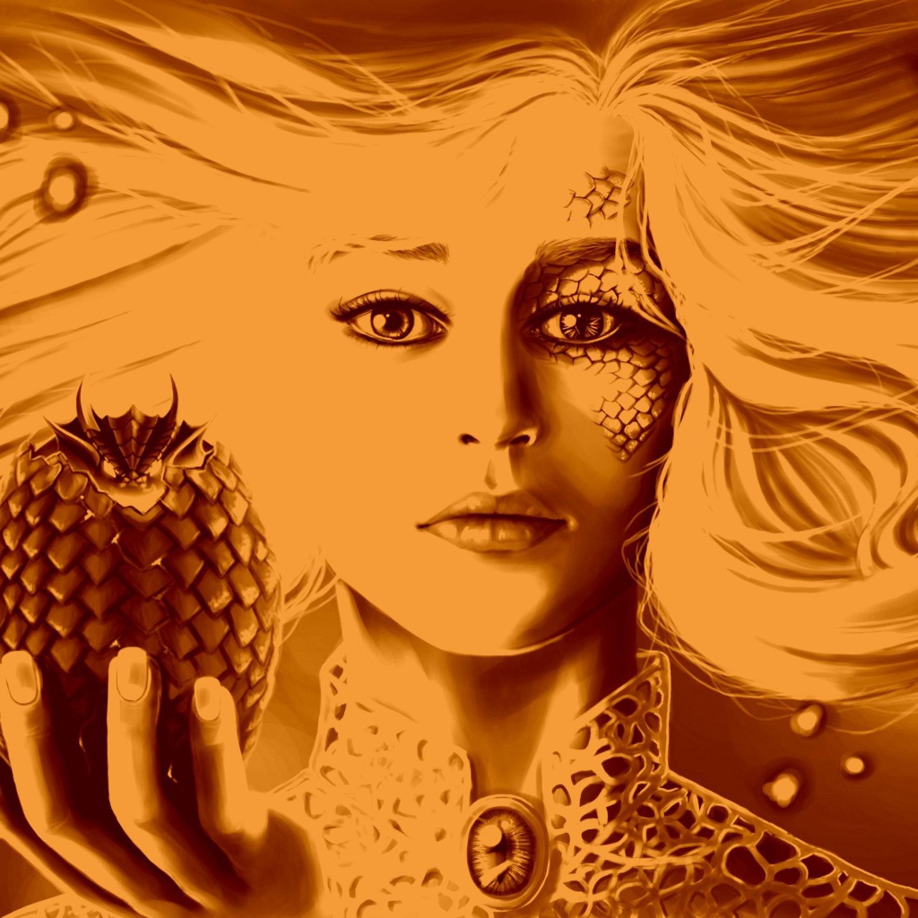 Дейенерис Таргариен с зародышем дракона