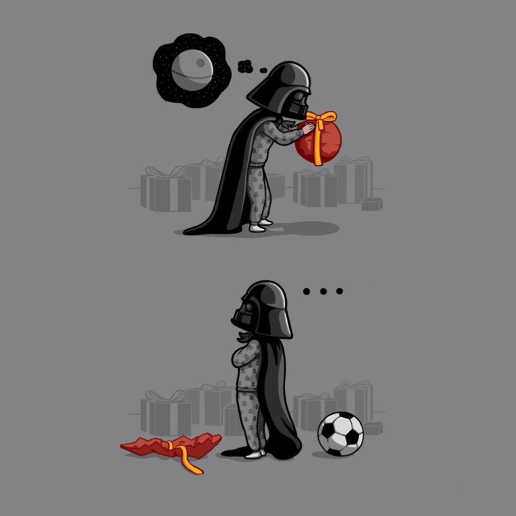 Дарт Вейдер недоволен подарком