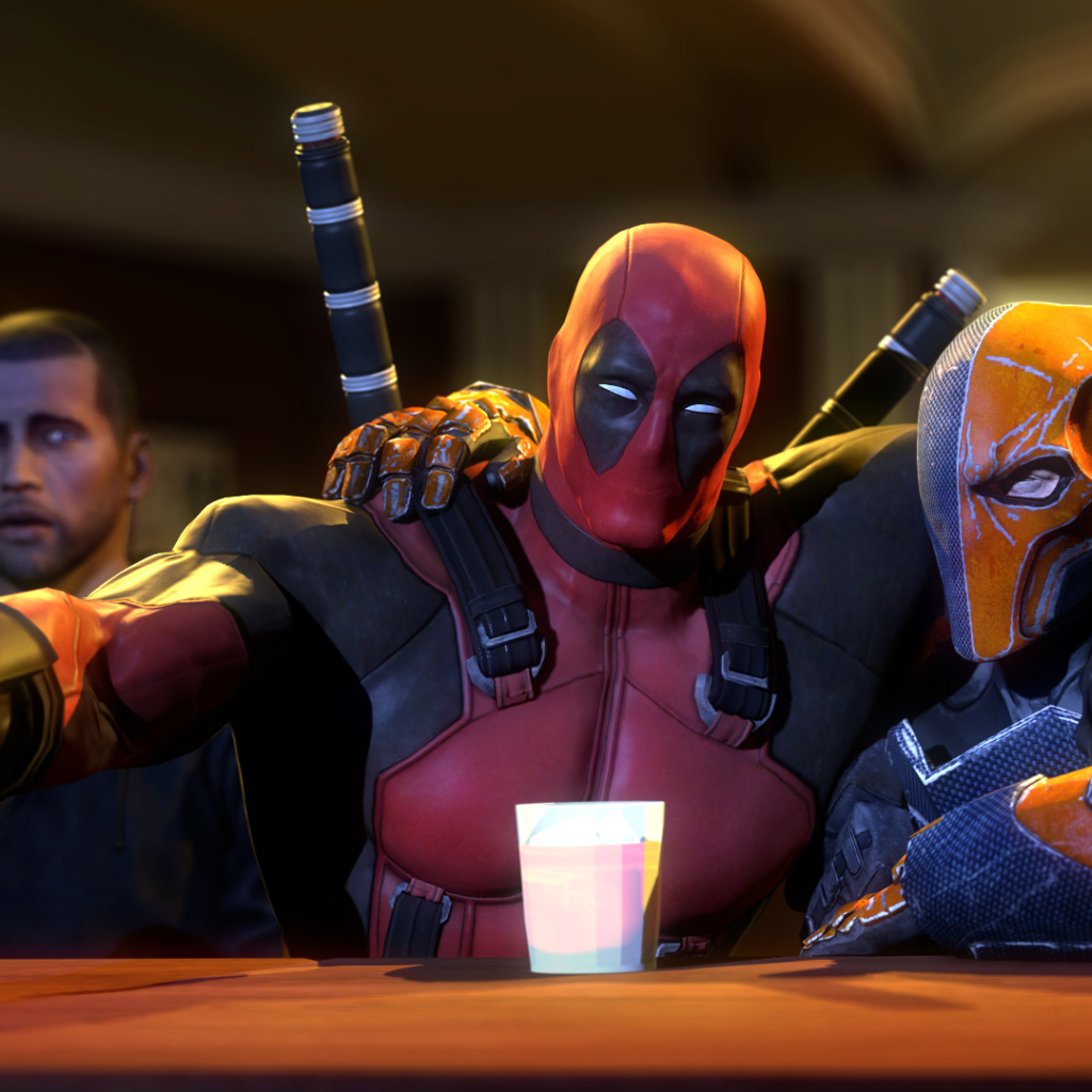 Дэдпул в баре с друзьями