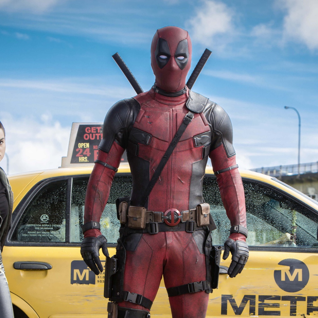 Дэдпул у такси