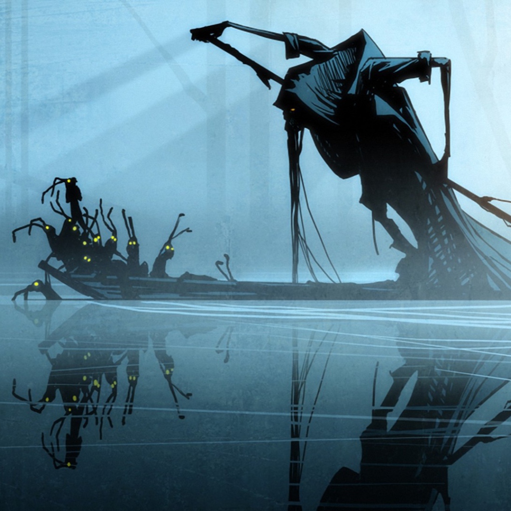 Смерть с помощниками на лодке