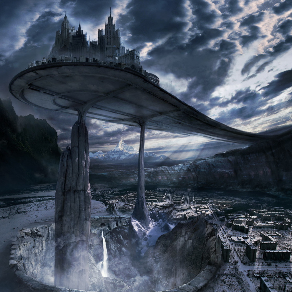 Фантастический город на скалах