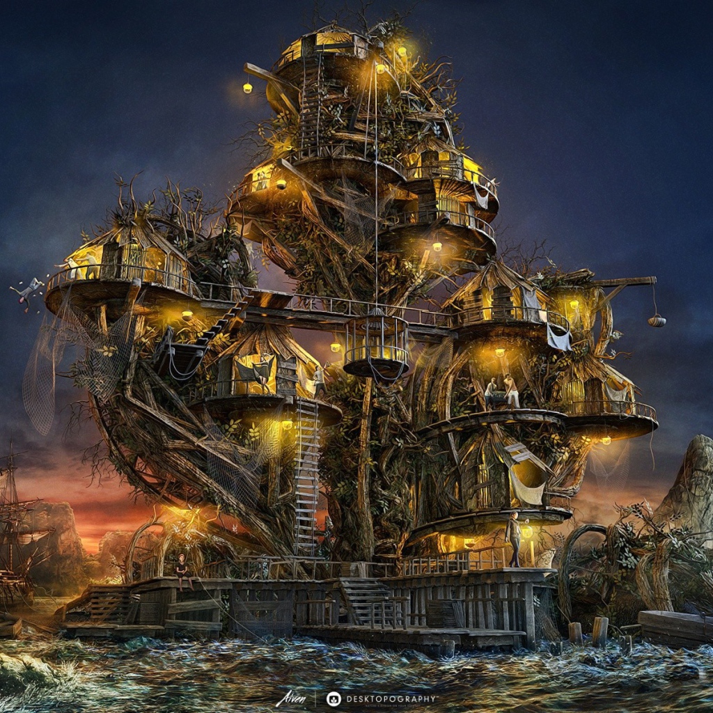 Фантастический дом из обломков кораблей