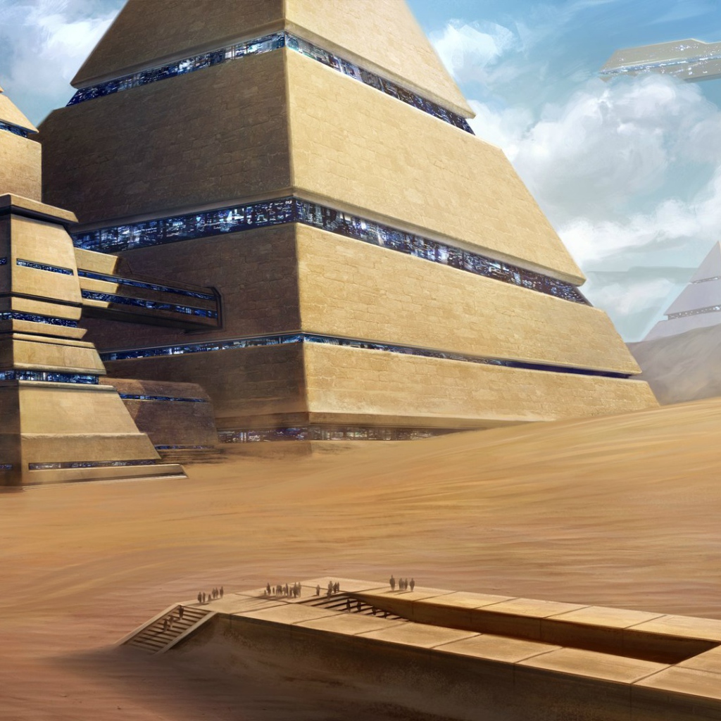 Фэнтези город в пустыне