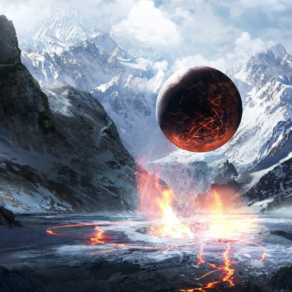 Огненный шар в мире льда