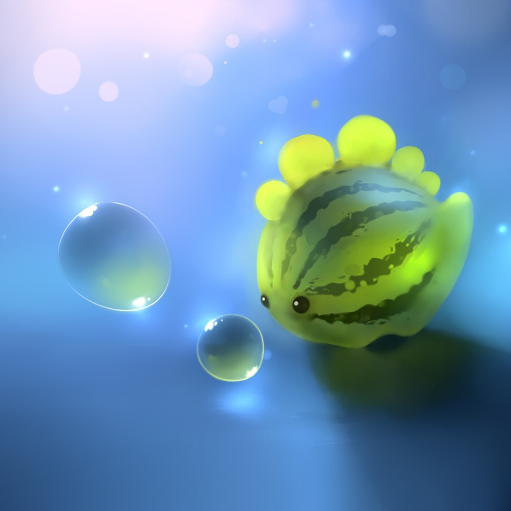 Рыбка в форме арбуза