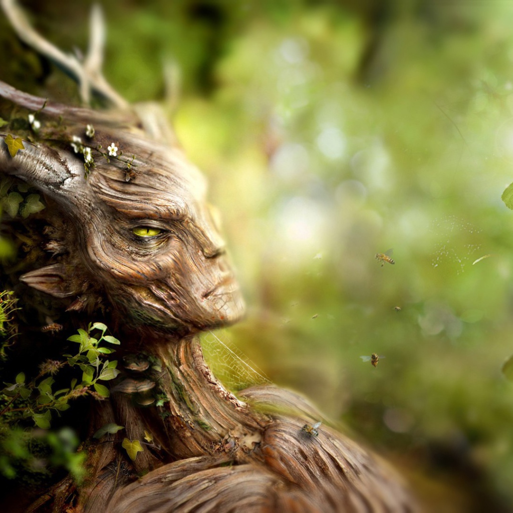 Лесная фея из дерева