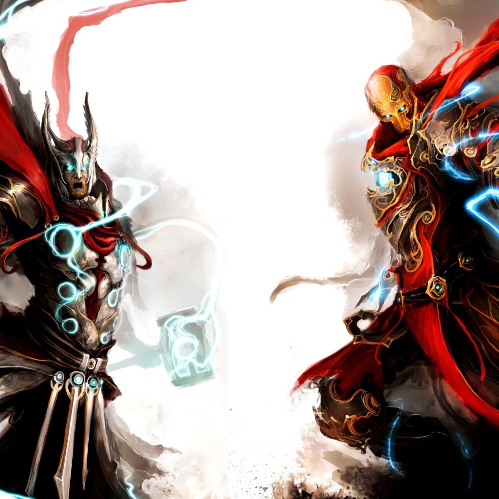 Бог Тор, фэнтези арт