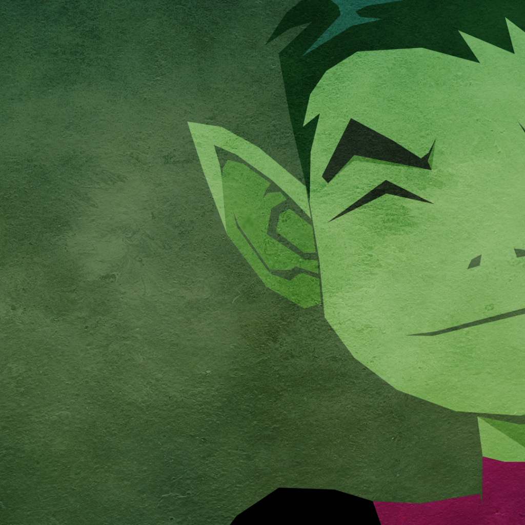 Зеленый персонаж комикса Юные Титаны