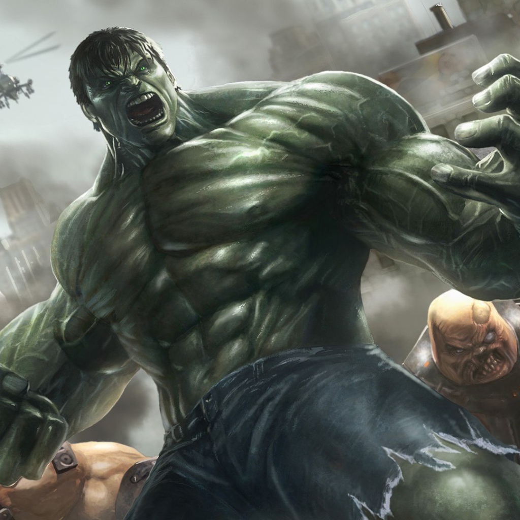 Халк в приступе ярости