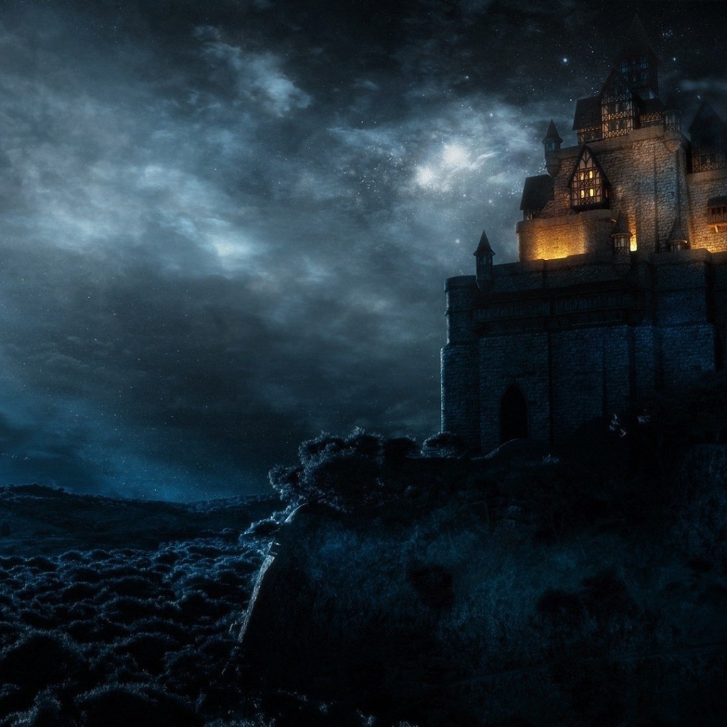 Неприступный замок на скале