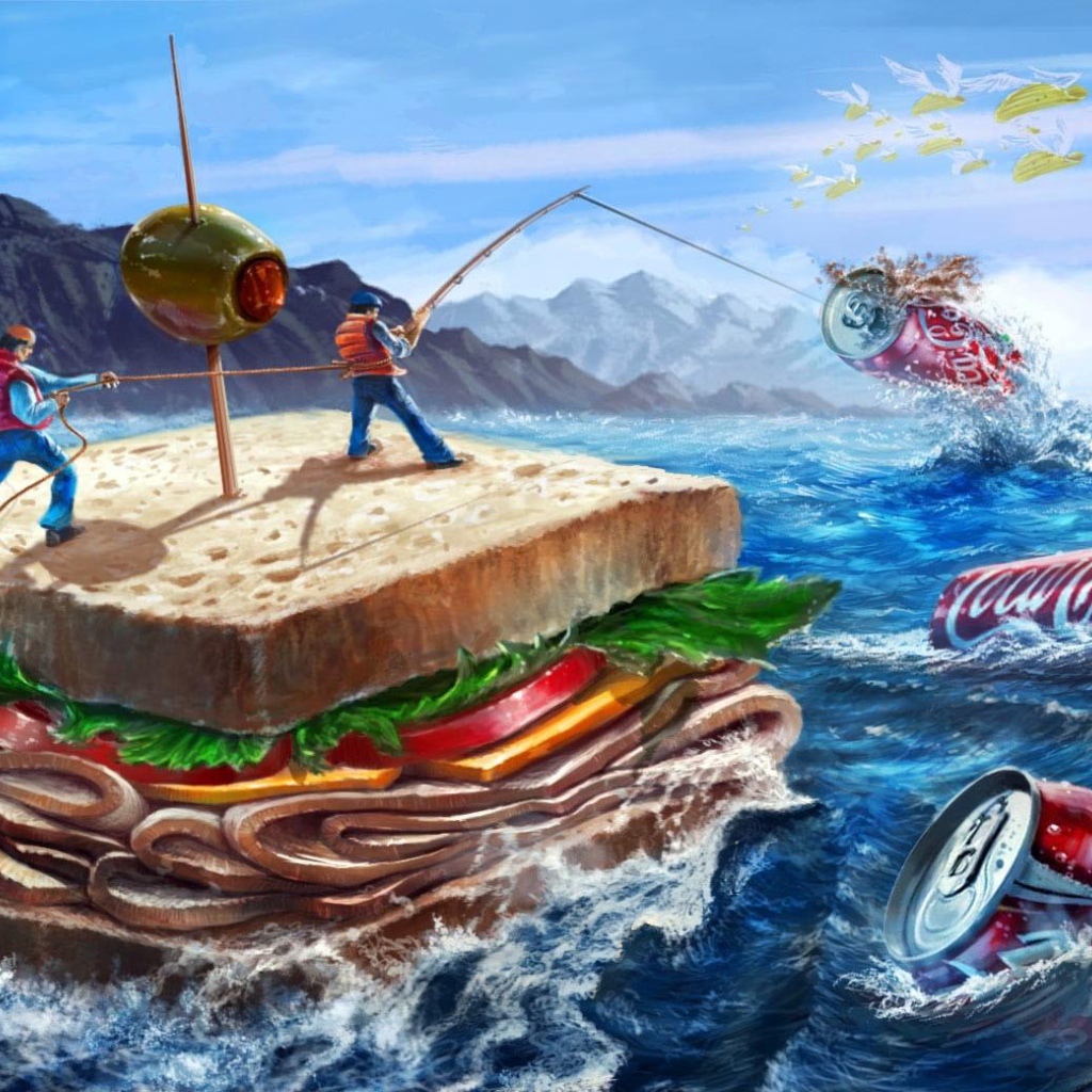 Путешествие в море на бутерброде