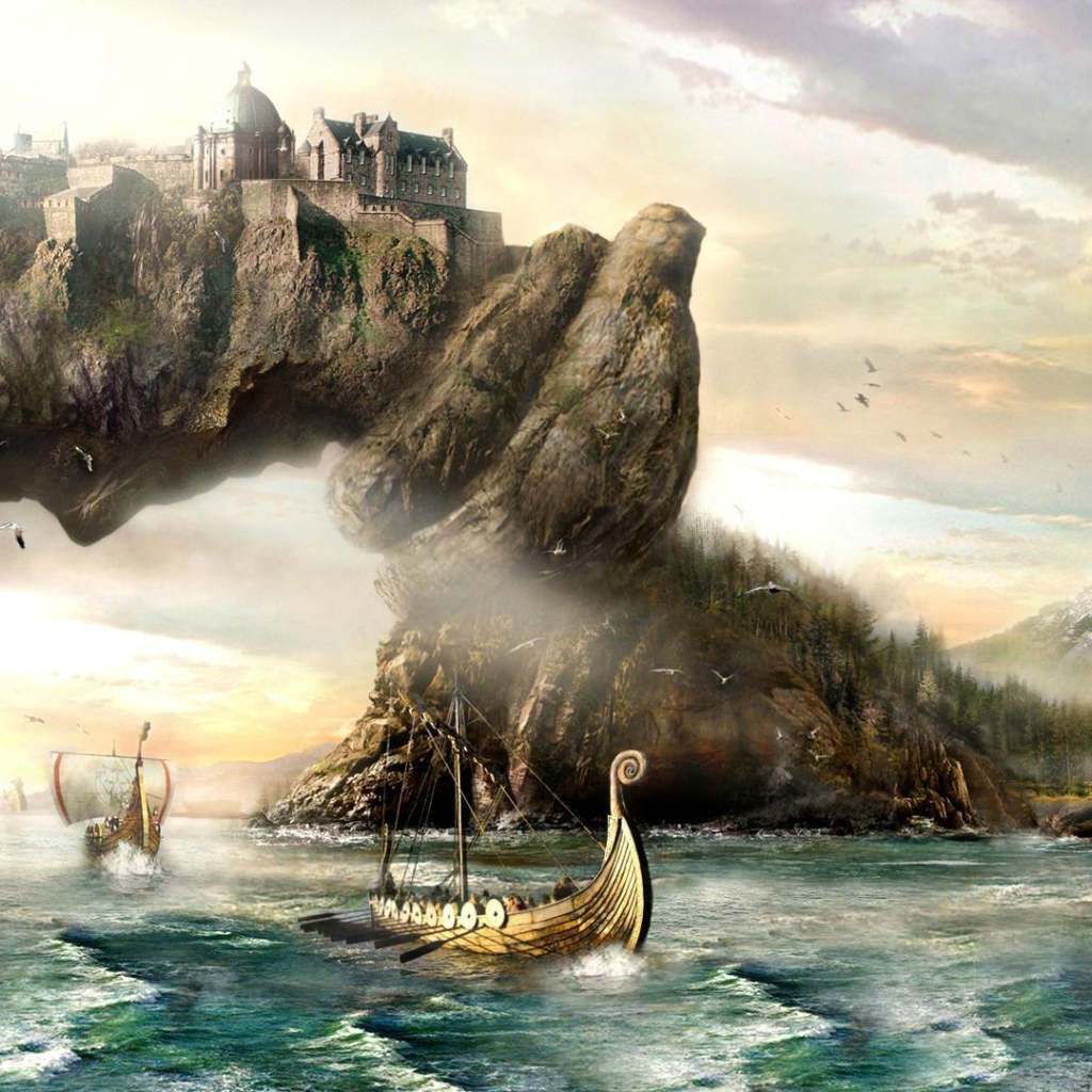 Замок на воротах гавани