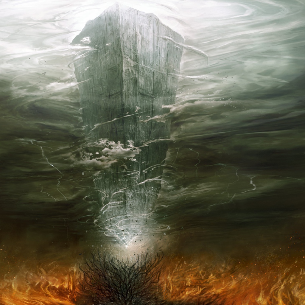 Магический каменный столб под водой