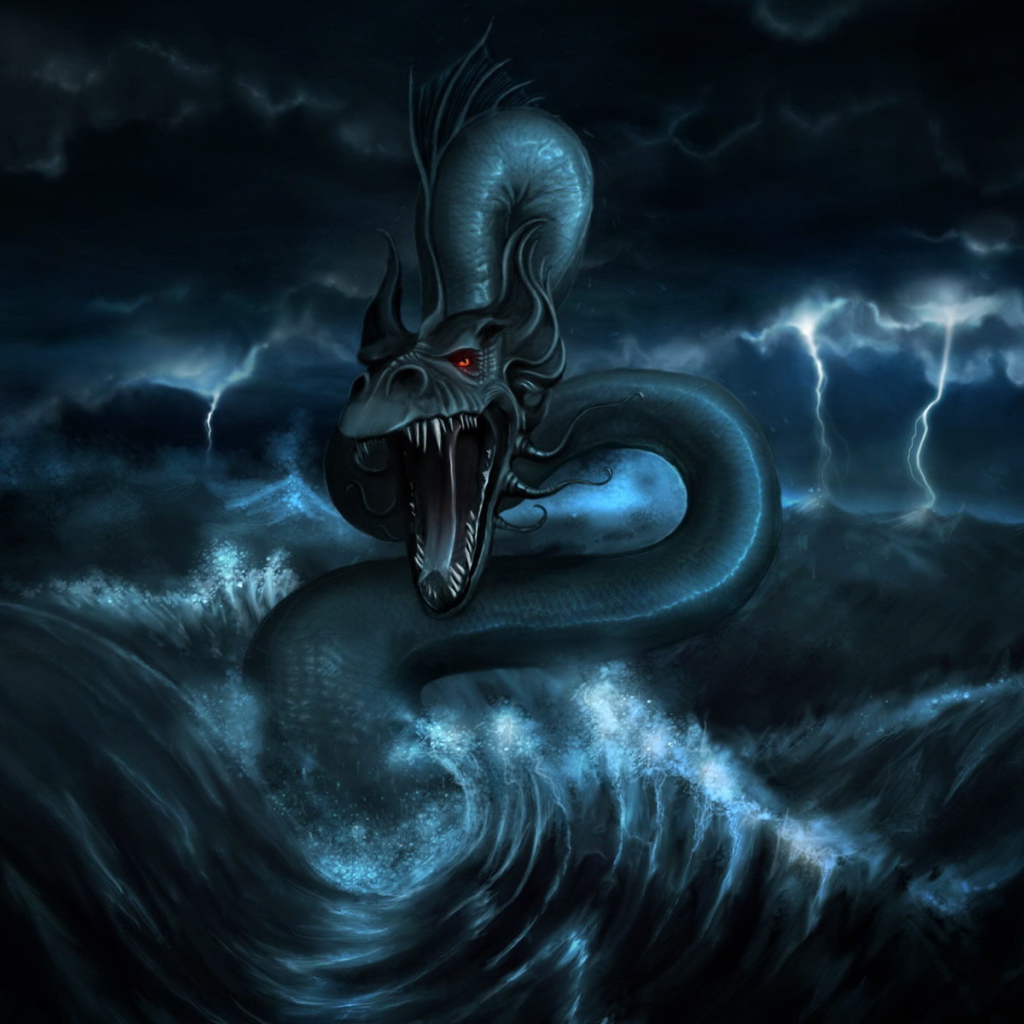 Морской черный змей