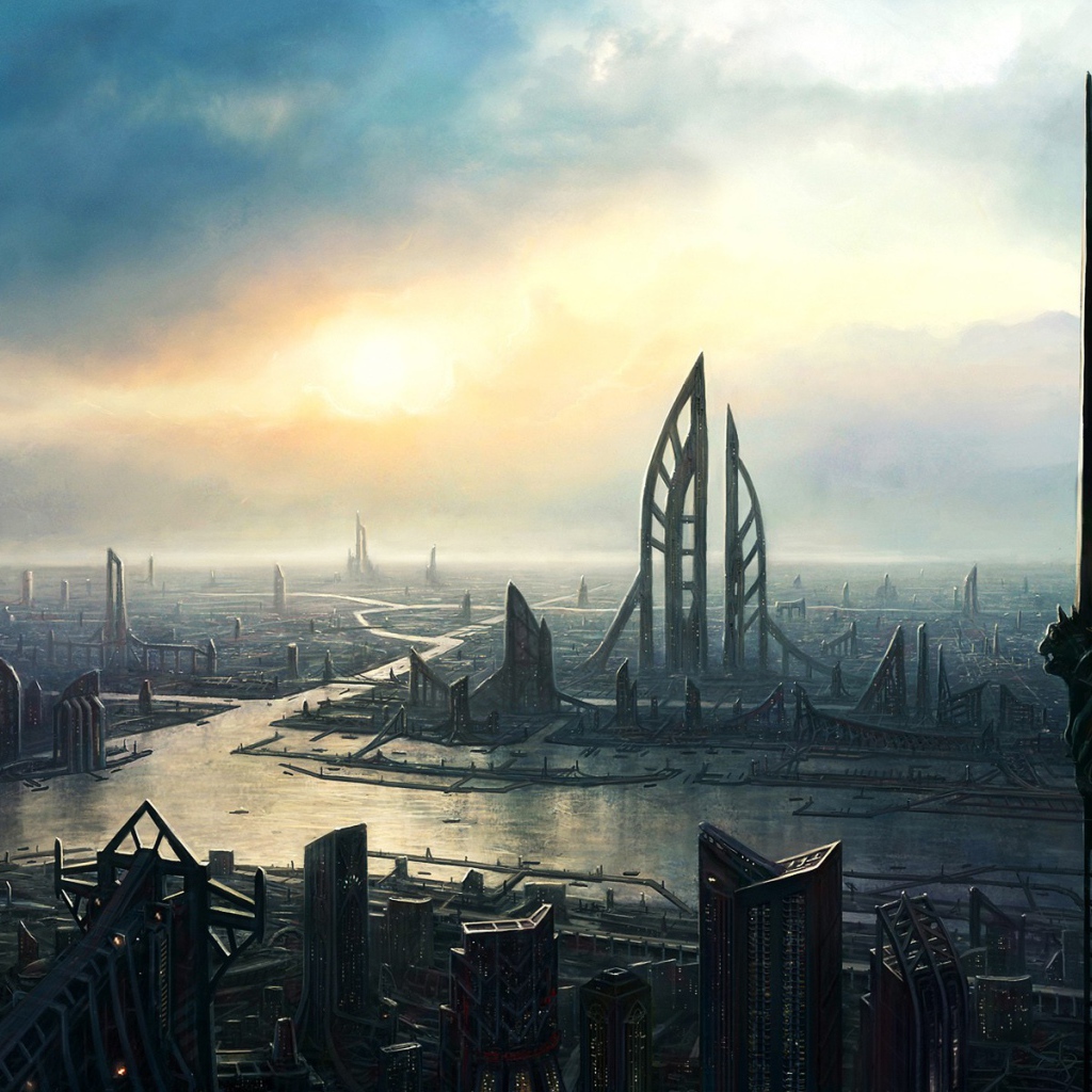 Мегаполис в будущем