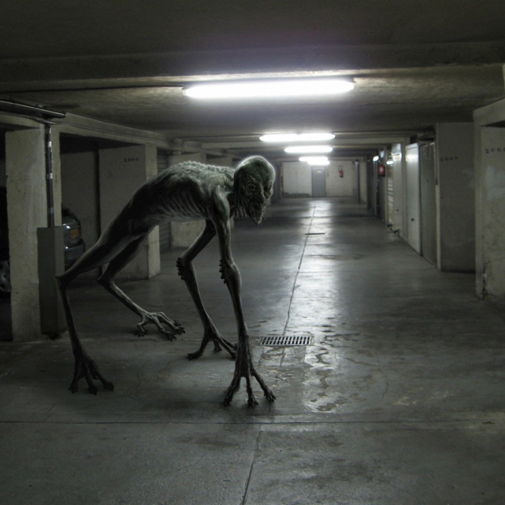 Монстр на подземной парковке