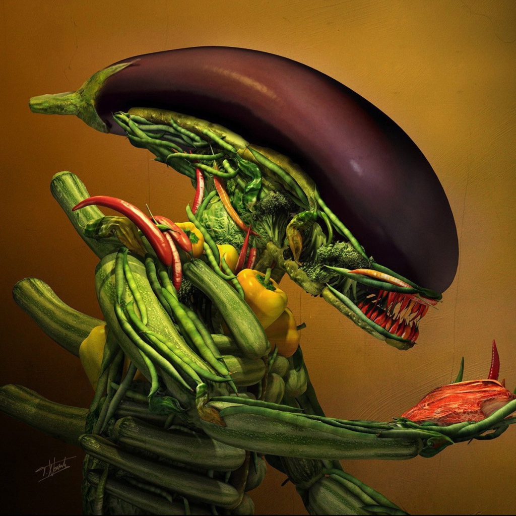 Монстр из овощей