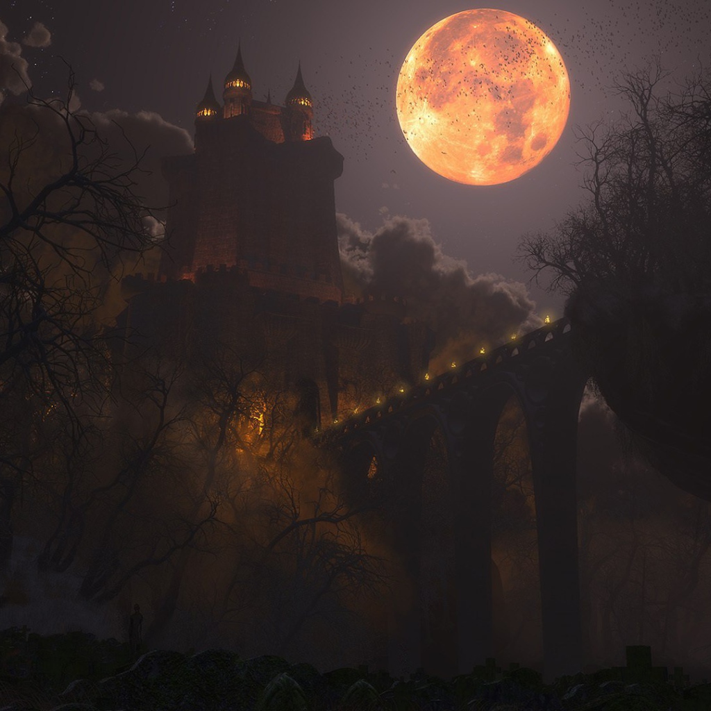 Луна над замком Дракулы
