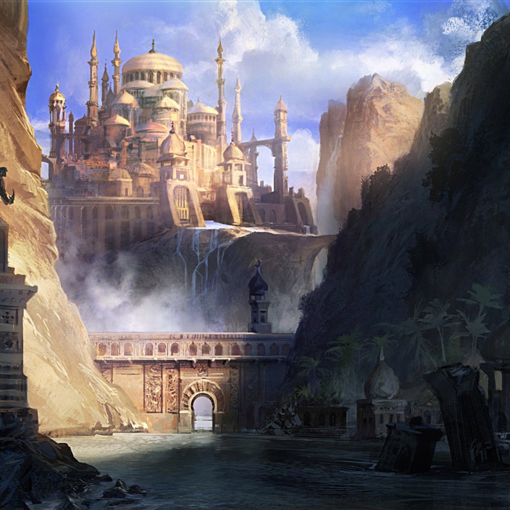 Мечеть на скале в сказочной стране