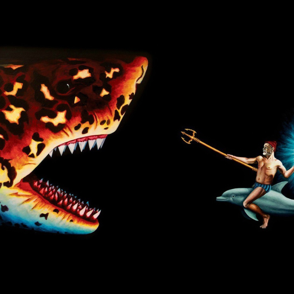 Нептун против акулы