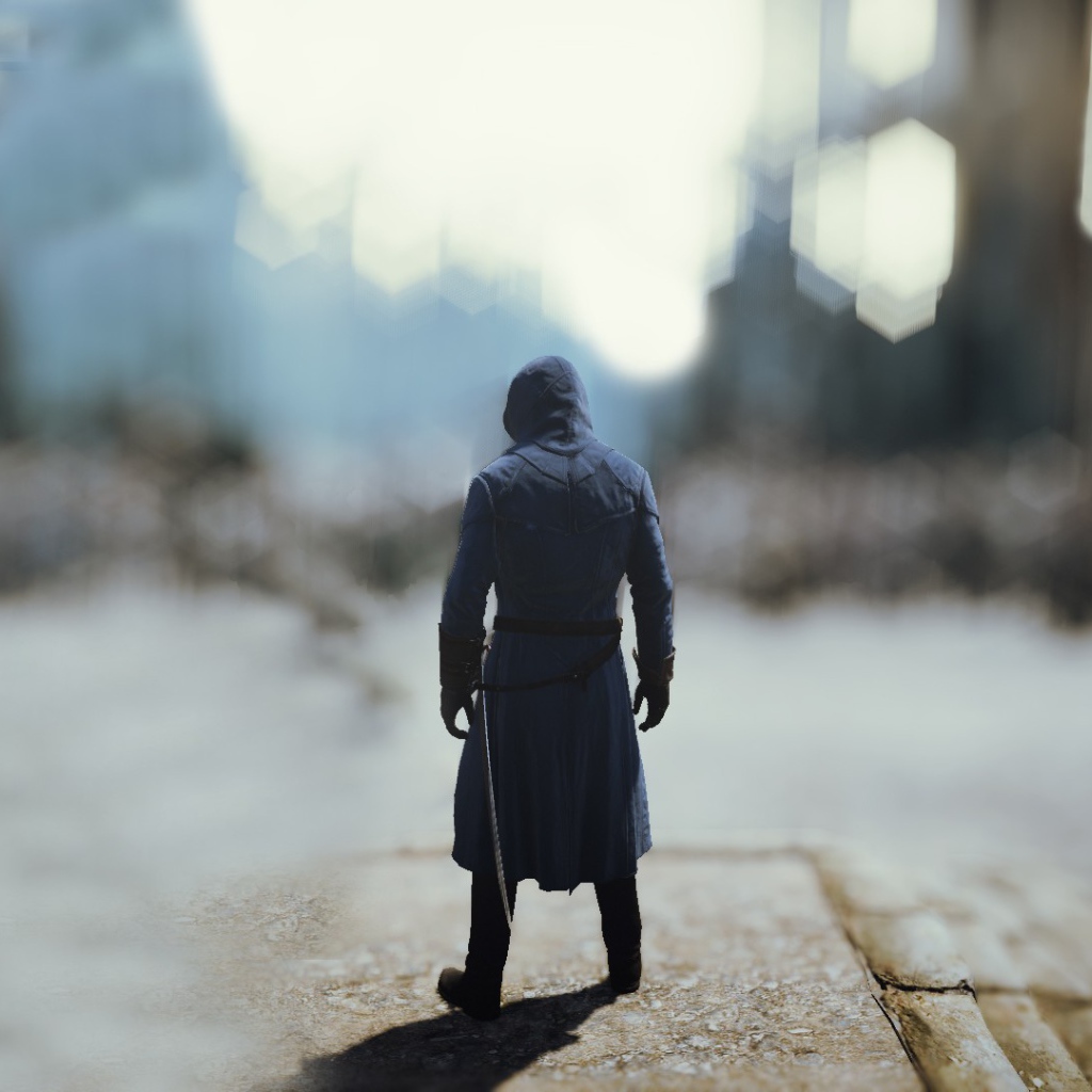 Ниндзя на размытом фоне