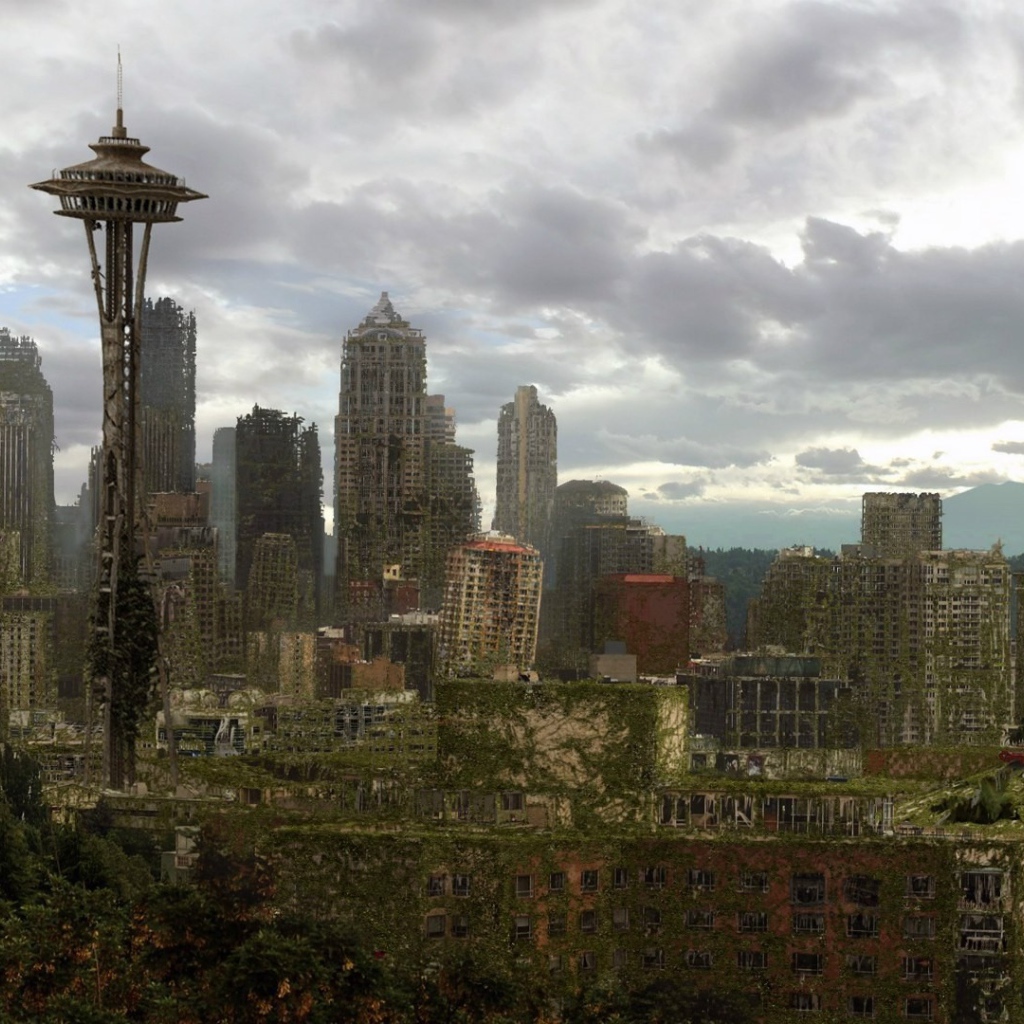 Поросшие зеленью руины Сиэтла