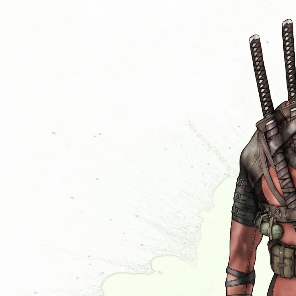 Катаны на спине Дэдпула