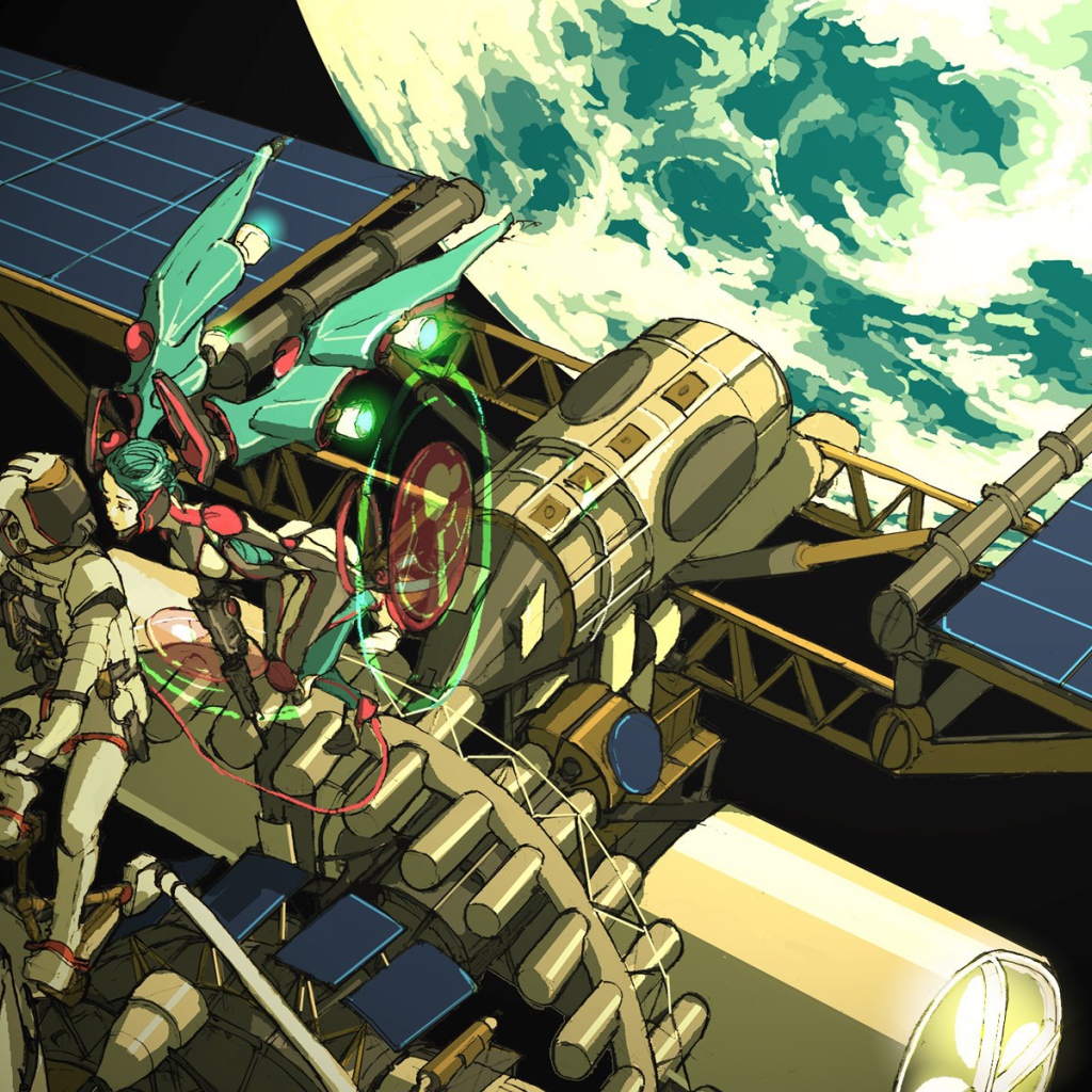 Роботы ремонтируют космическую станцию