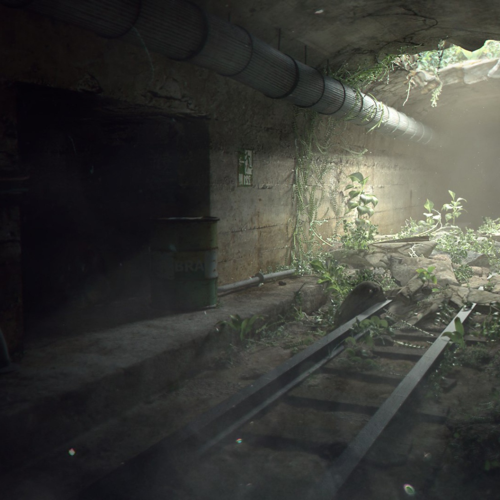 Разрушенный тоннель метро