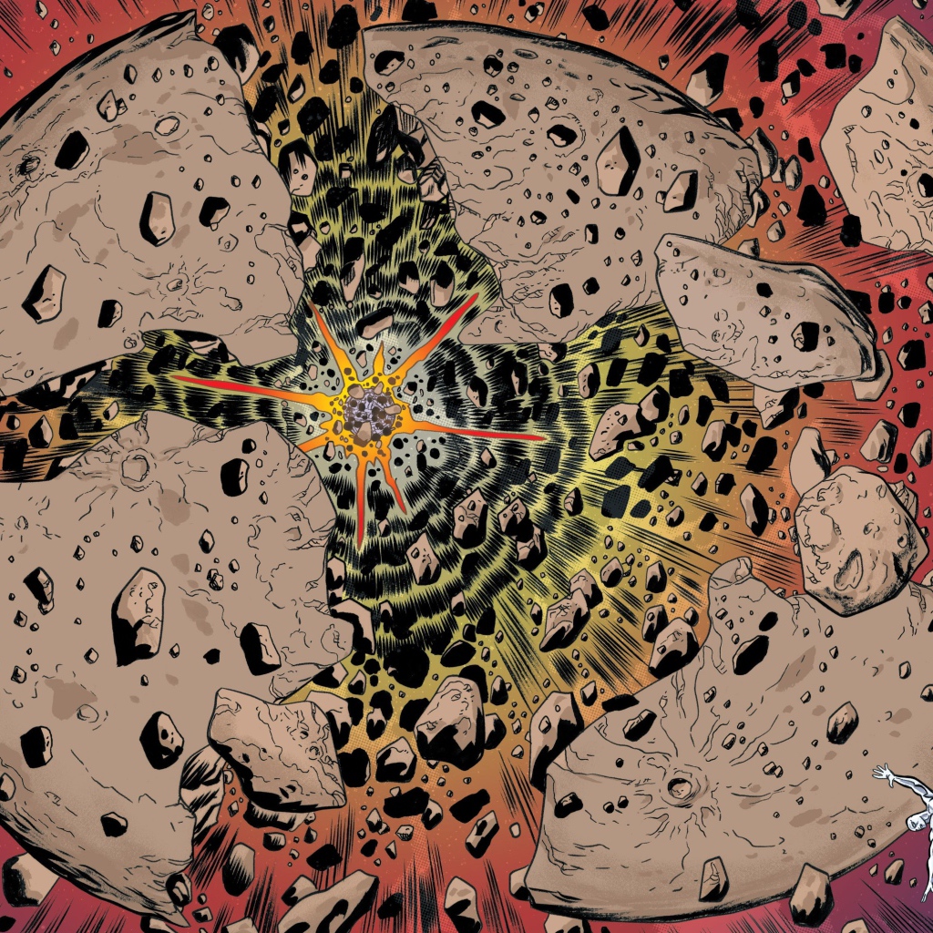 Серебряный Сёрфер у разрушенной Луны